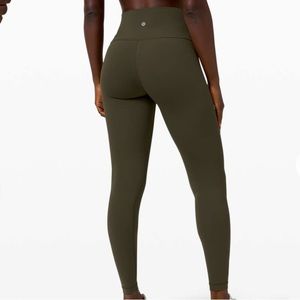 Lululemon Wunder Under High-Rise Tight 28" Dark Olive Size 4